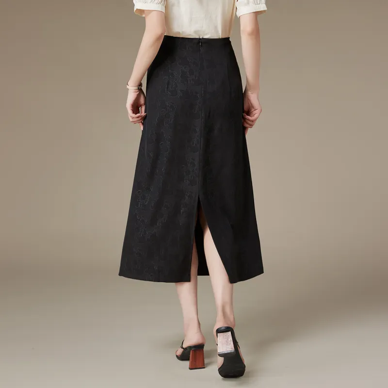 RUMMANDY Casual Long Skirts Women's-3