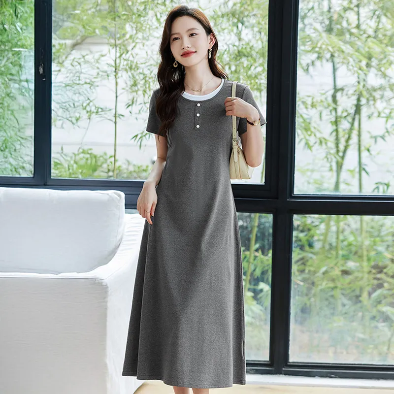 RUMMANDY Short Sleeved Dress Women's-11