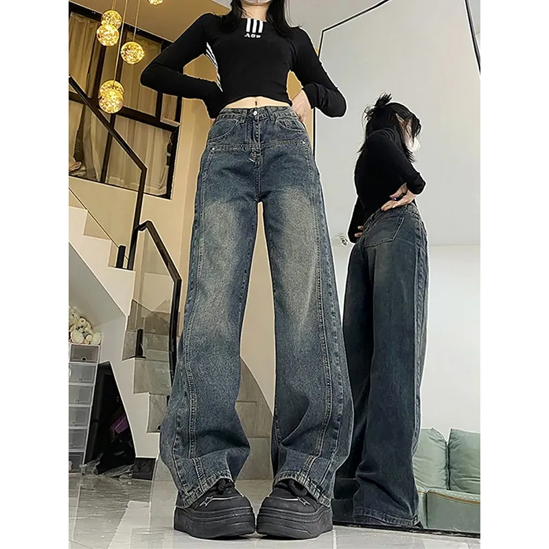 RUMMANDY Jeans Women's Vintage Blue-3