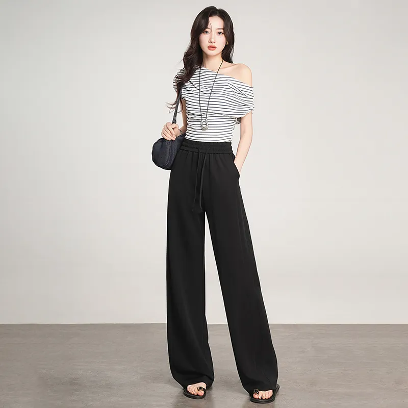 RUMMANDY Casual Pants Women's Black-5