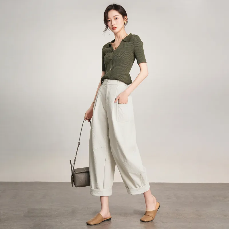 RUMMANDY Casual Pants Women's Ecru-5