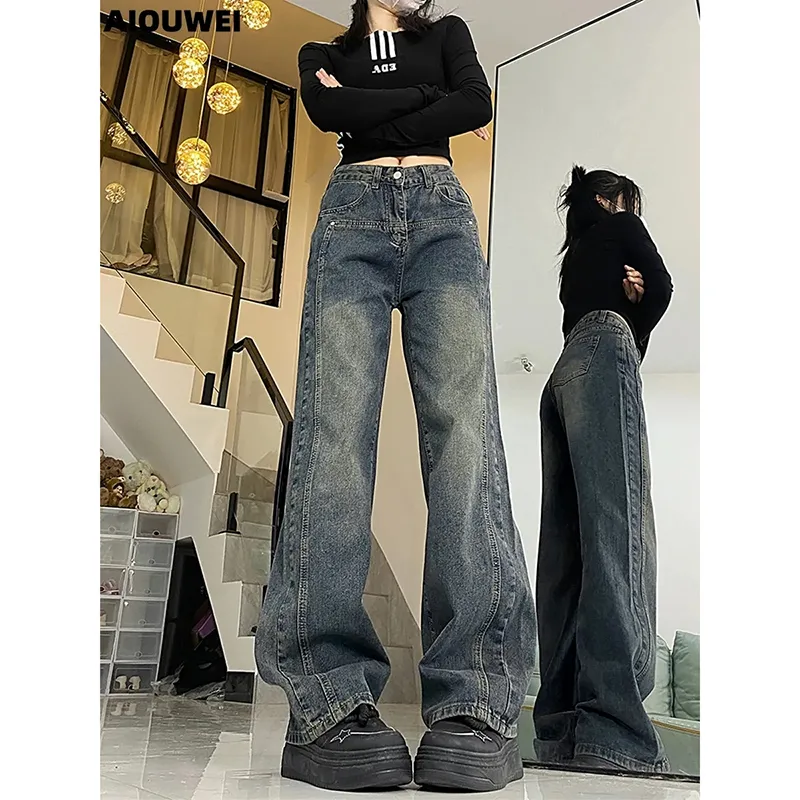 RUMMANDY Jeans Women's Vintage Blue-2