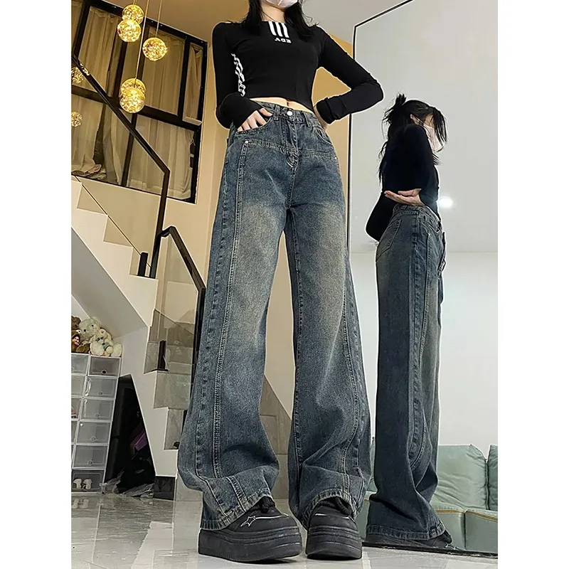RUMMANDY Jeans Women's Vintage Blue-5