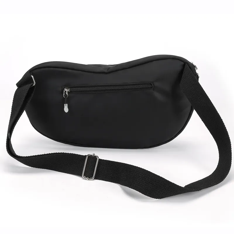 L&M Oxford Shoulder Bag, Crossbody Bag Regular Unisex Black/Orange-1
