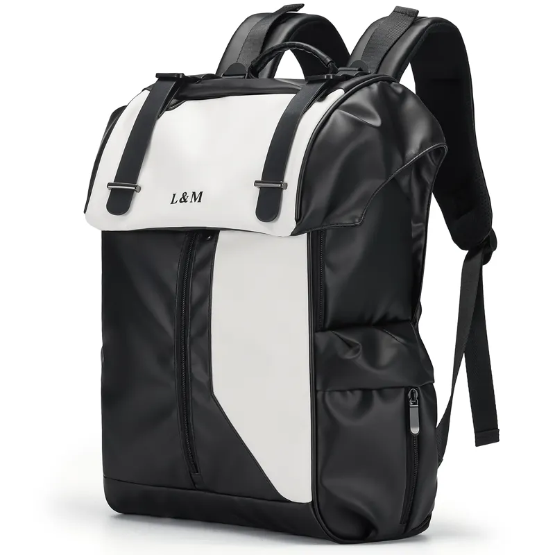 L&M Oxford Backpack Regular Men's Black-3