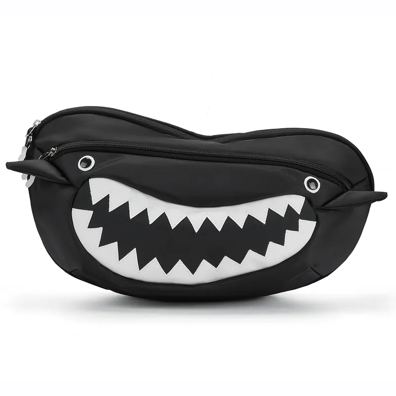 L&M Oxford Shoulder Bag, Crossbody Bag Regular Unisex Black/Orange-4