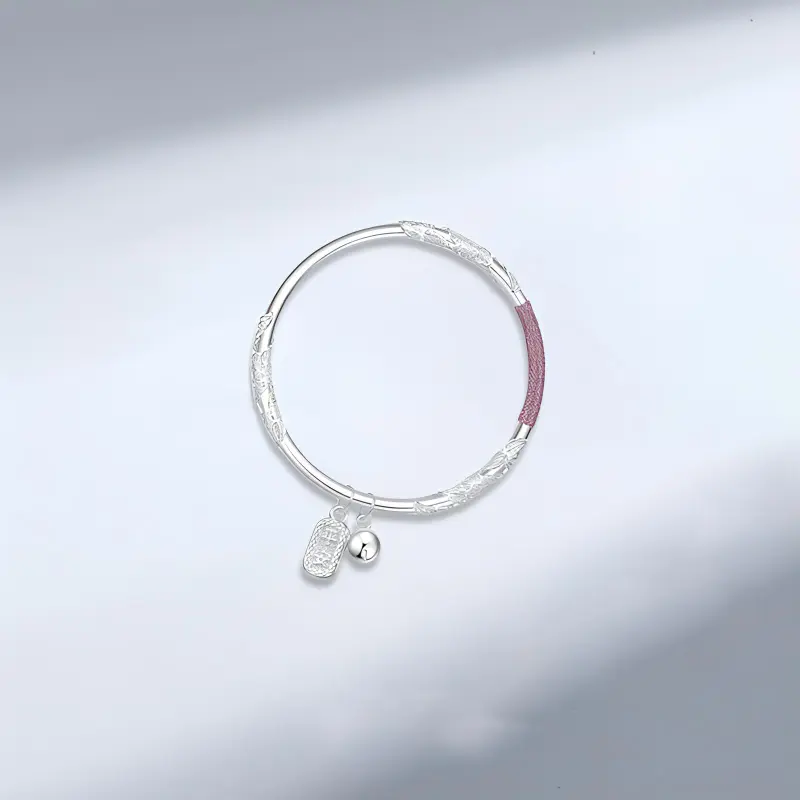 The Star Of The Water Shell 999 Fine Silver Bangles Unisex-2