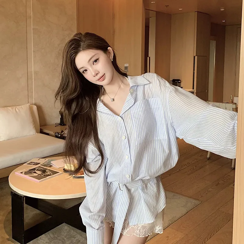 HUINIAN Long Sleeved Shirt Women's-2