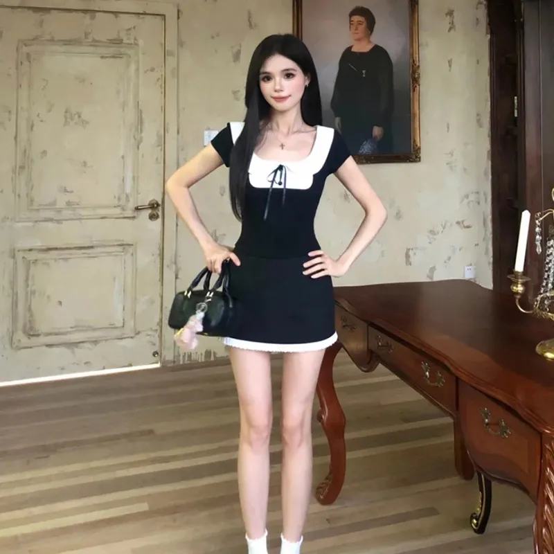 HUINIAN Two Piece Skirt Sets Women's-4