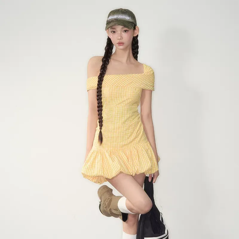 HUINIAN Short Sleeved Dress Women's-4