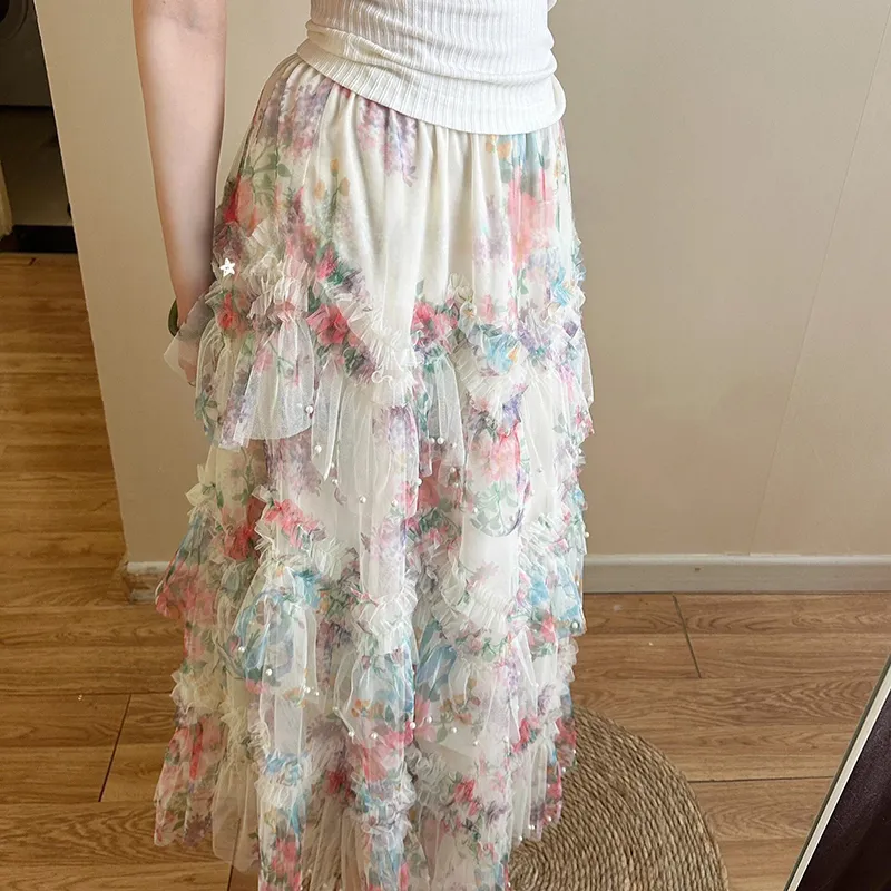 HUINIAN Casual Long Skirt Women's-3
