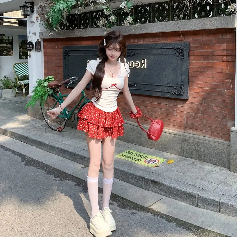 HUINIAN Two Piece Skirt Sets Women's-6