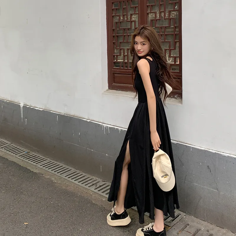 HUINIAN Sleeveless Dress Women's-4