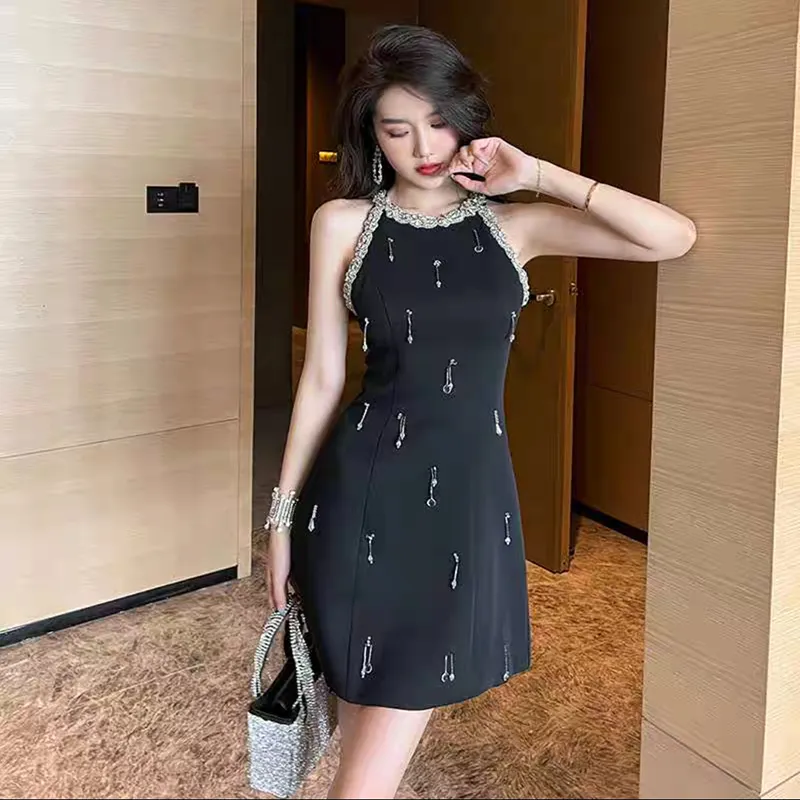 HUINIAN Sleeveless Dress Women's-4