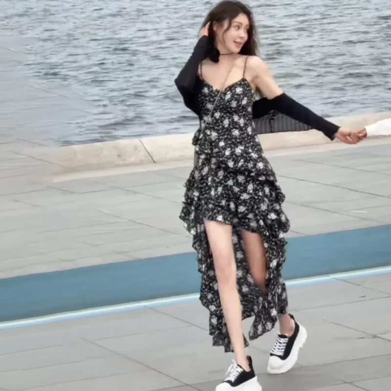 Fashion Skirt Set Women's Classic Black-8