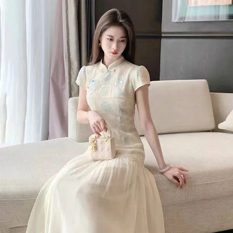 HUINIAN Short Sleeved Dress Women's-5