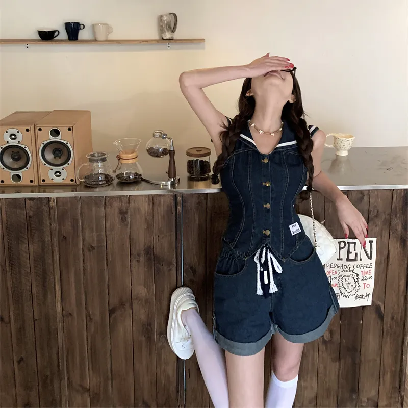 HUINIAN Casual Suit Women's Blue-3