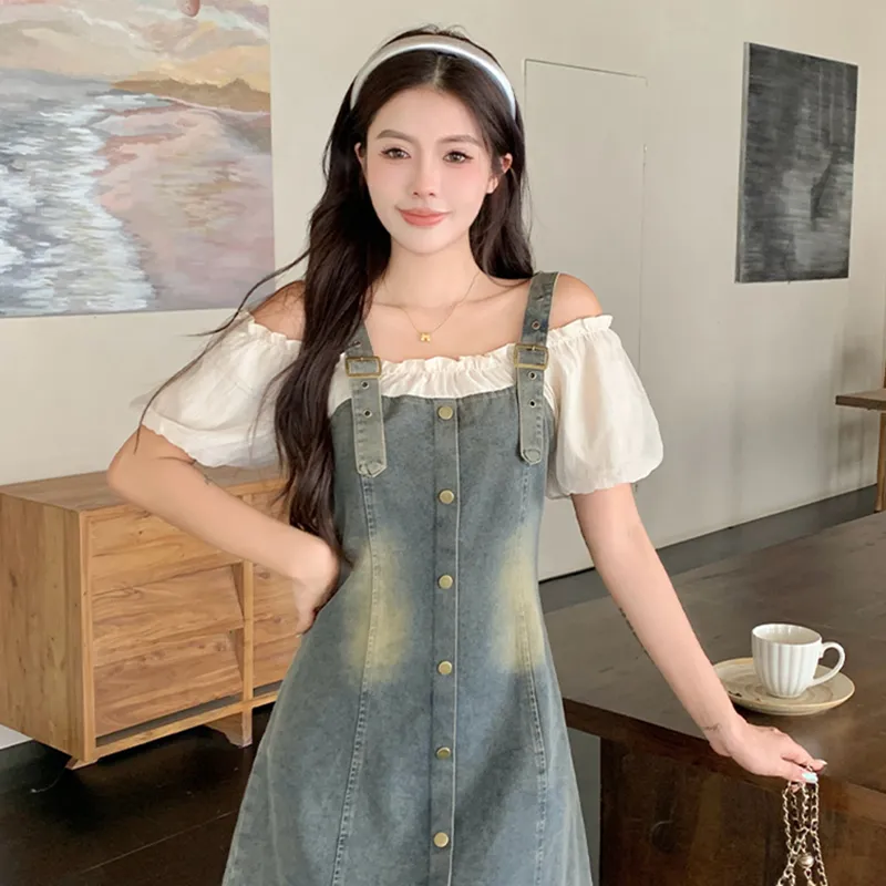 HUINIAN Short Sleeved Dress Women's-10