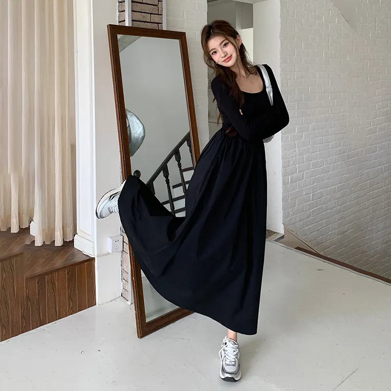 HUINIAN Long Sleeved Dress Women's-7