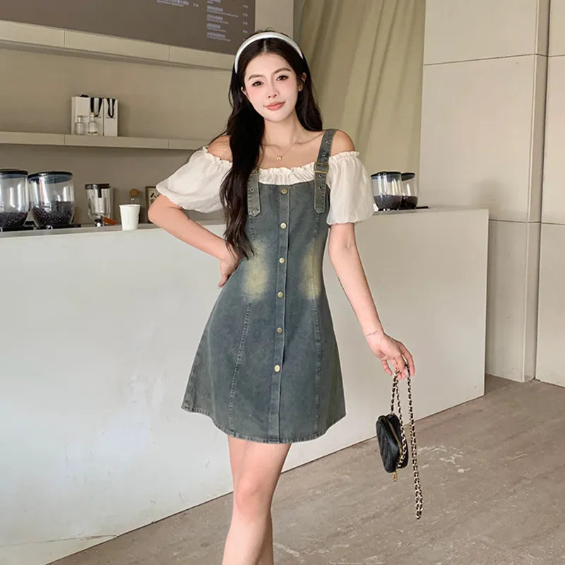 HUINIAN Short Sleeved Dress Women's-11