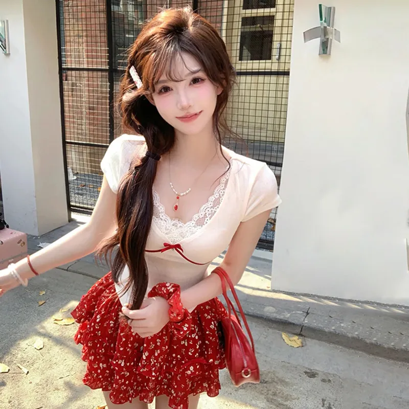 HUINIAN Two Piece Skirt Sets Women's-2