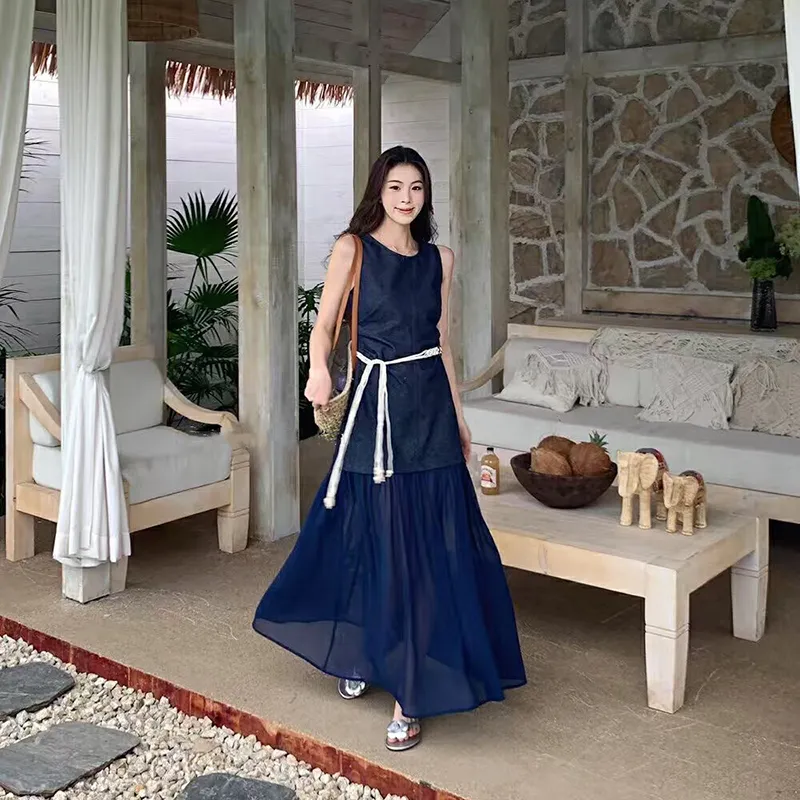 HUINIAN Sleeveless Dress Women's-12