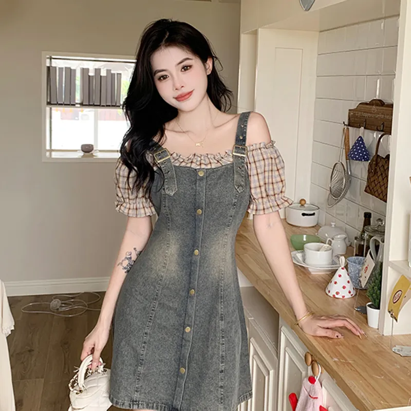HUINIAN Short Sleeved Dress Women's-3