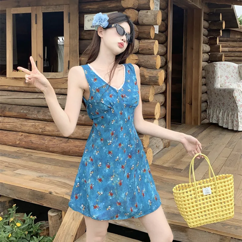HUINIAN Sleeveless Dress Women's-3