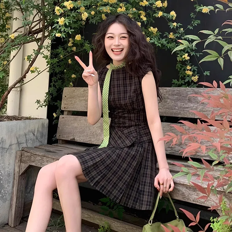 HUINIAN Sleeveless Dress Women's-6