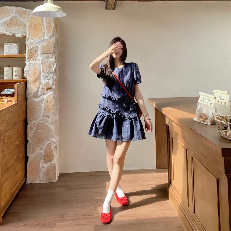 HUINIAN Short Sleeved Dress Women's-5