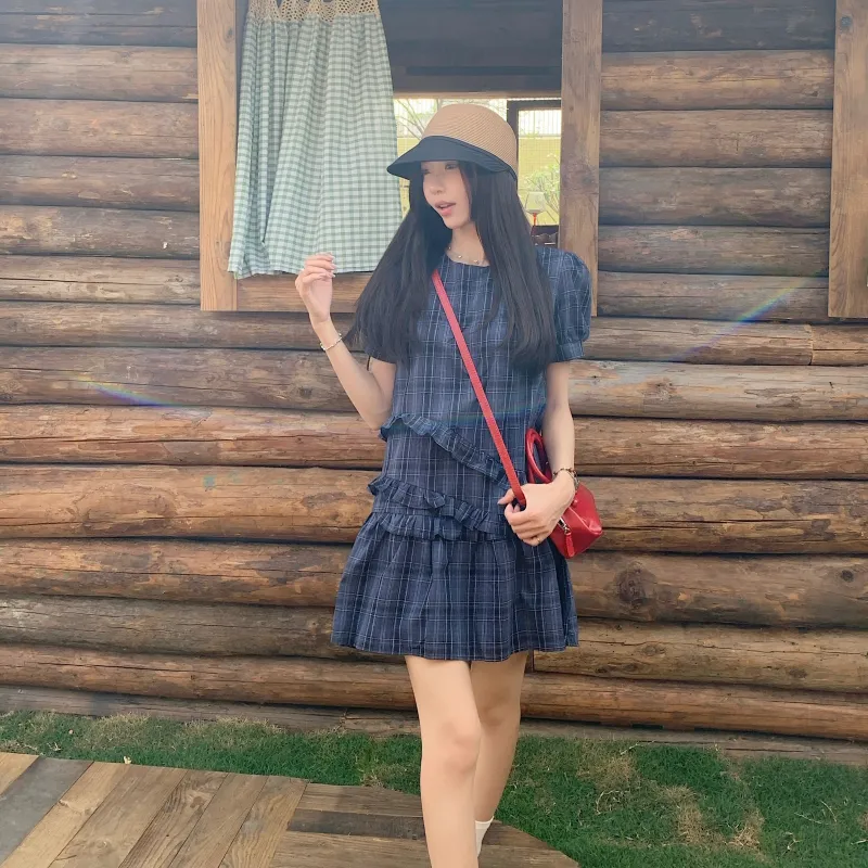 HUINIAN Short Sleeved Dress Women's-6