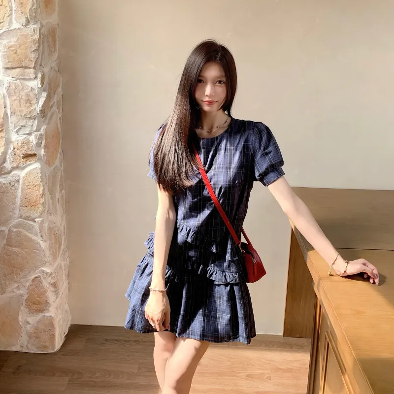 HUINIAN Short Sleeved Dress Women's-4