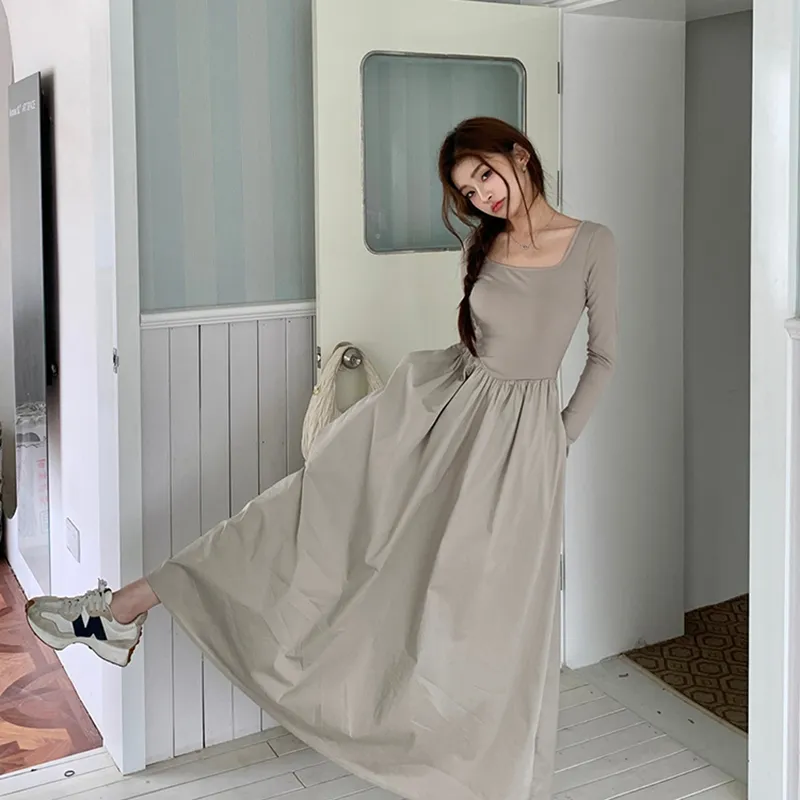 HUINIAN Long Sleeved Dress Women's-3