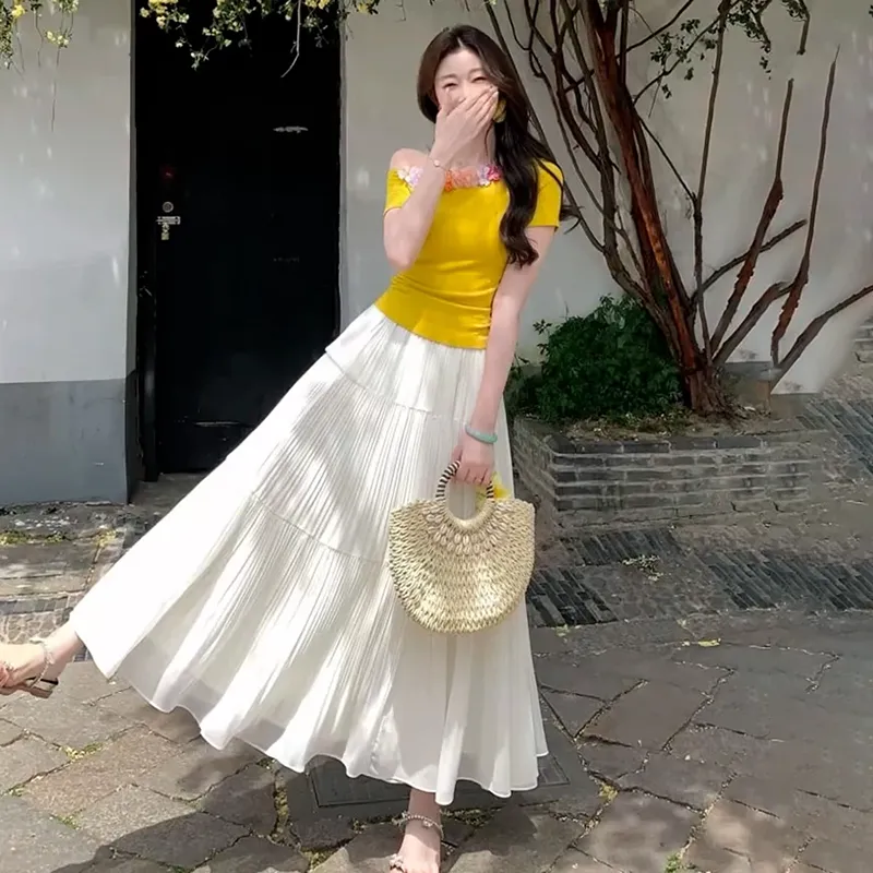 HUINIAN Two Piece Skirt Sets Women's-3