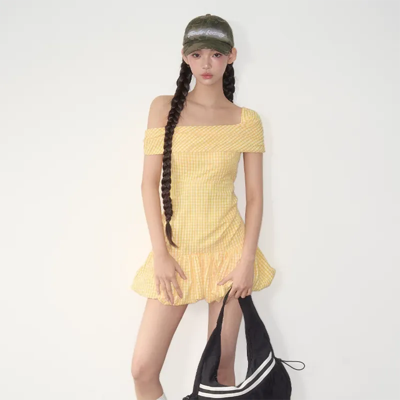 HUINIAN Short Sleeved Dress Women's-2