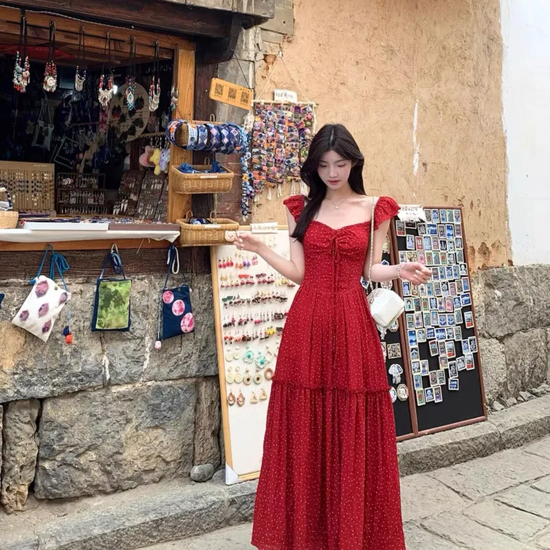 HUINIAN Short Sleeved Dress Women's-3