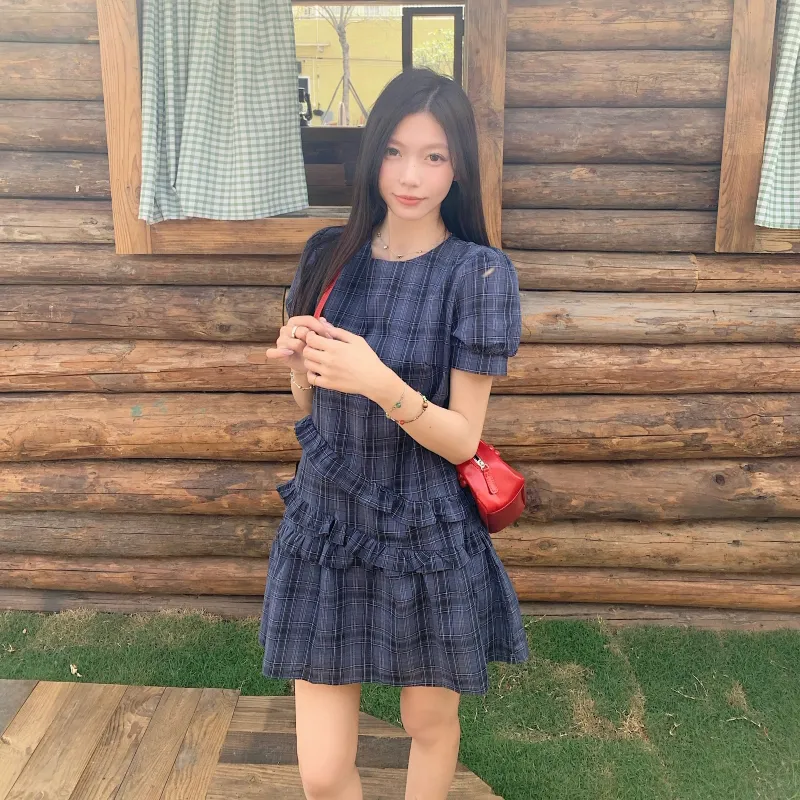 HUINIAN Short Sleeved Dress Women's-3