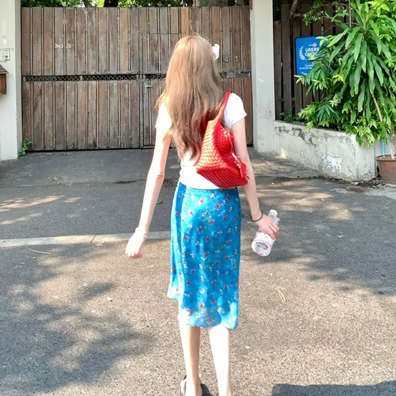 HUINIAN Casual Long Skirt Women's-3