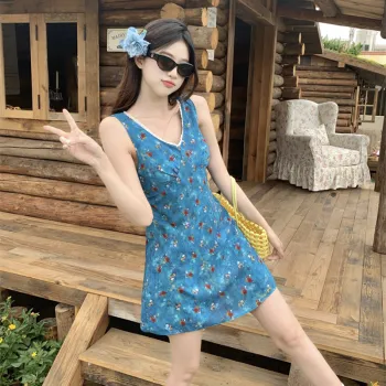 HUINIAN Sleeveless Dress Women's