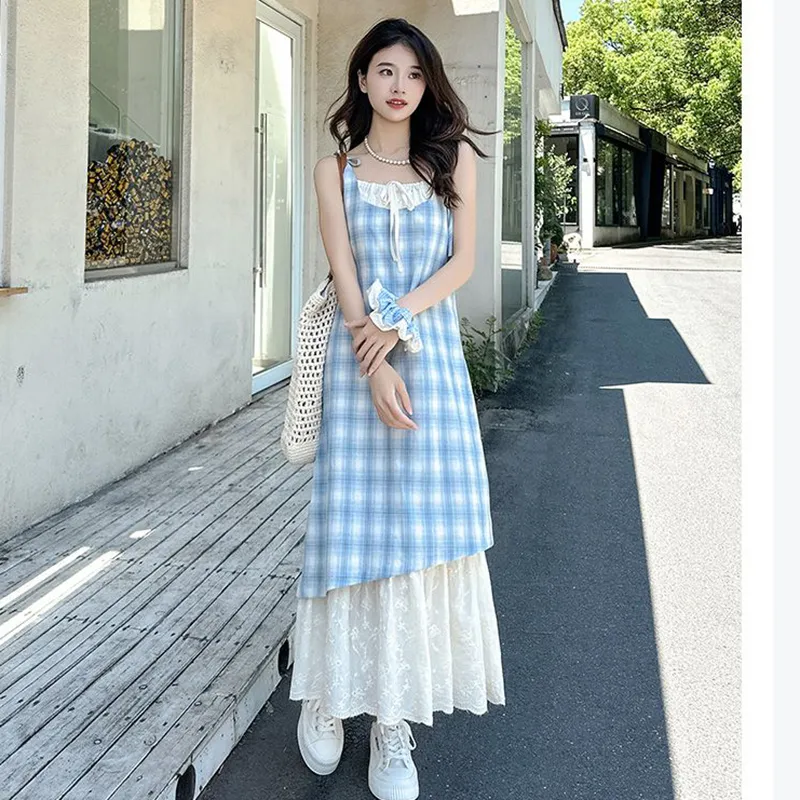 HUINIAN Slip Dresses Women's-4