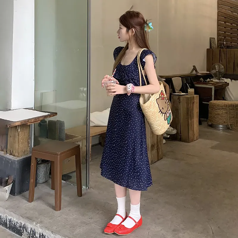 Vine Color Sleeveless Dress Women's-3