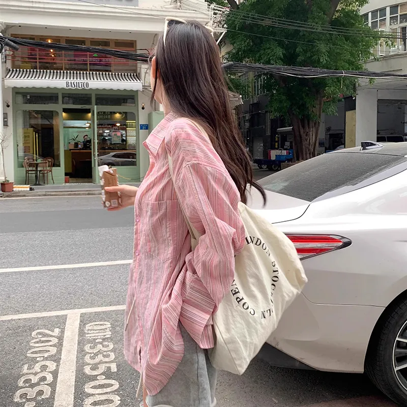 HUINIAN Shirts Women's Pink-2