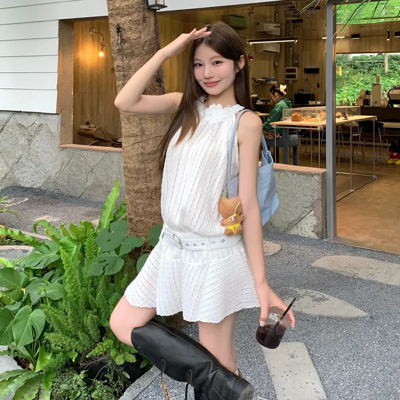 HUINIAN Sleeveless Dress Women's-6
