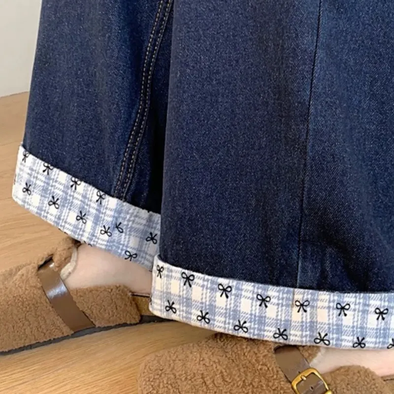 HUINIAN Jeans Women's Dark Blue-6