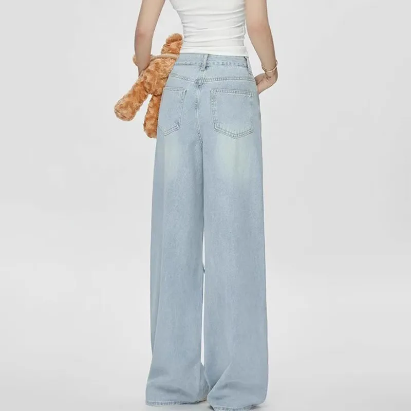HUINIAN Jeans Women's Light Blue-5