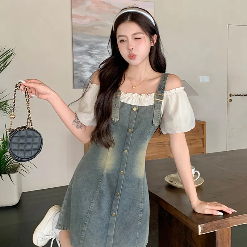 HUINIAN Short Sleeved Dress Women's-9