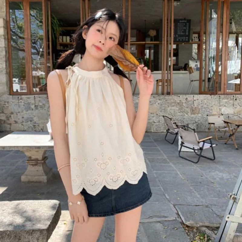 HUINIAN Camisole Women's Beige Apricot-2