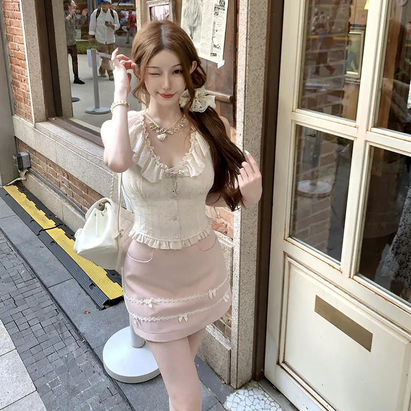 HUINIAN Two Piece Skirt Sets Women's-5