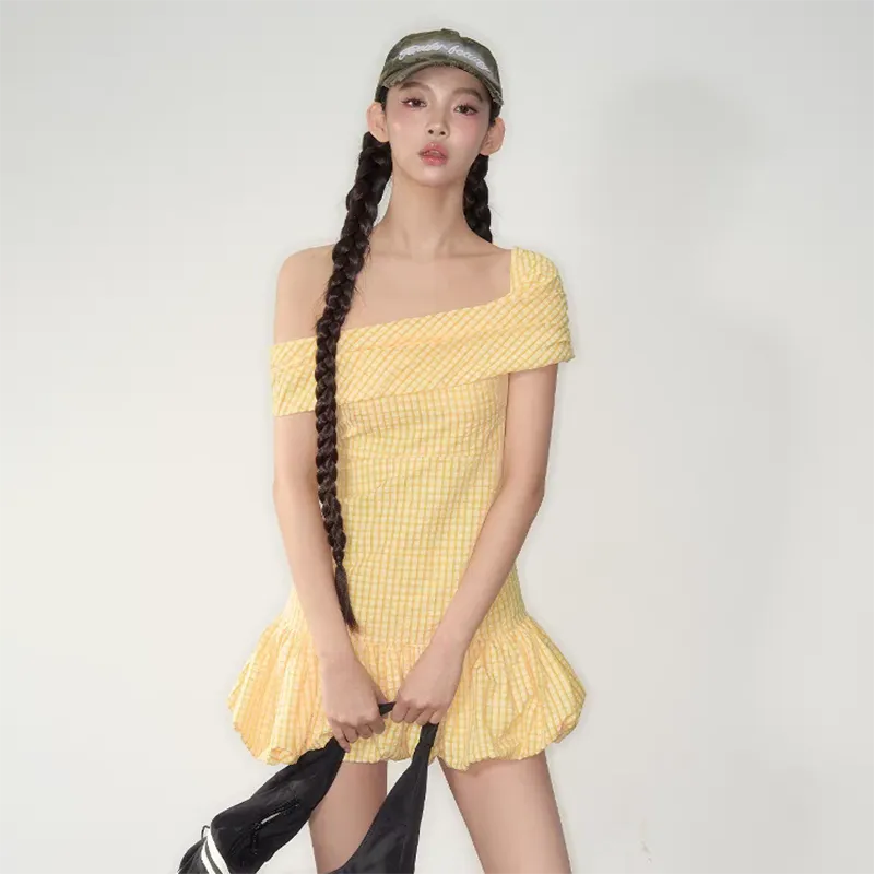 HUINIAN Short Sleeved Dress Women's-3