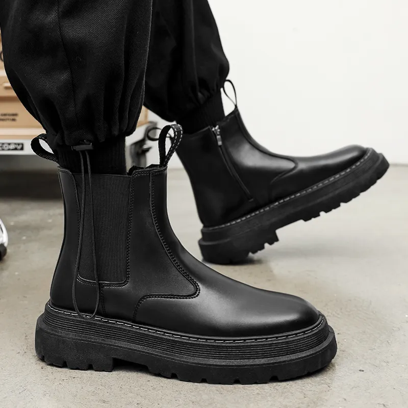 KAISER Chelsea Boots Men's Black-1